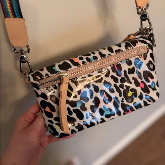 Consuela Leopard Print Crossbody Bag with Tan and Black Accents NWT! - Picture 8 of 8